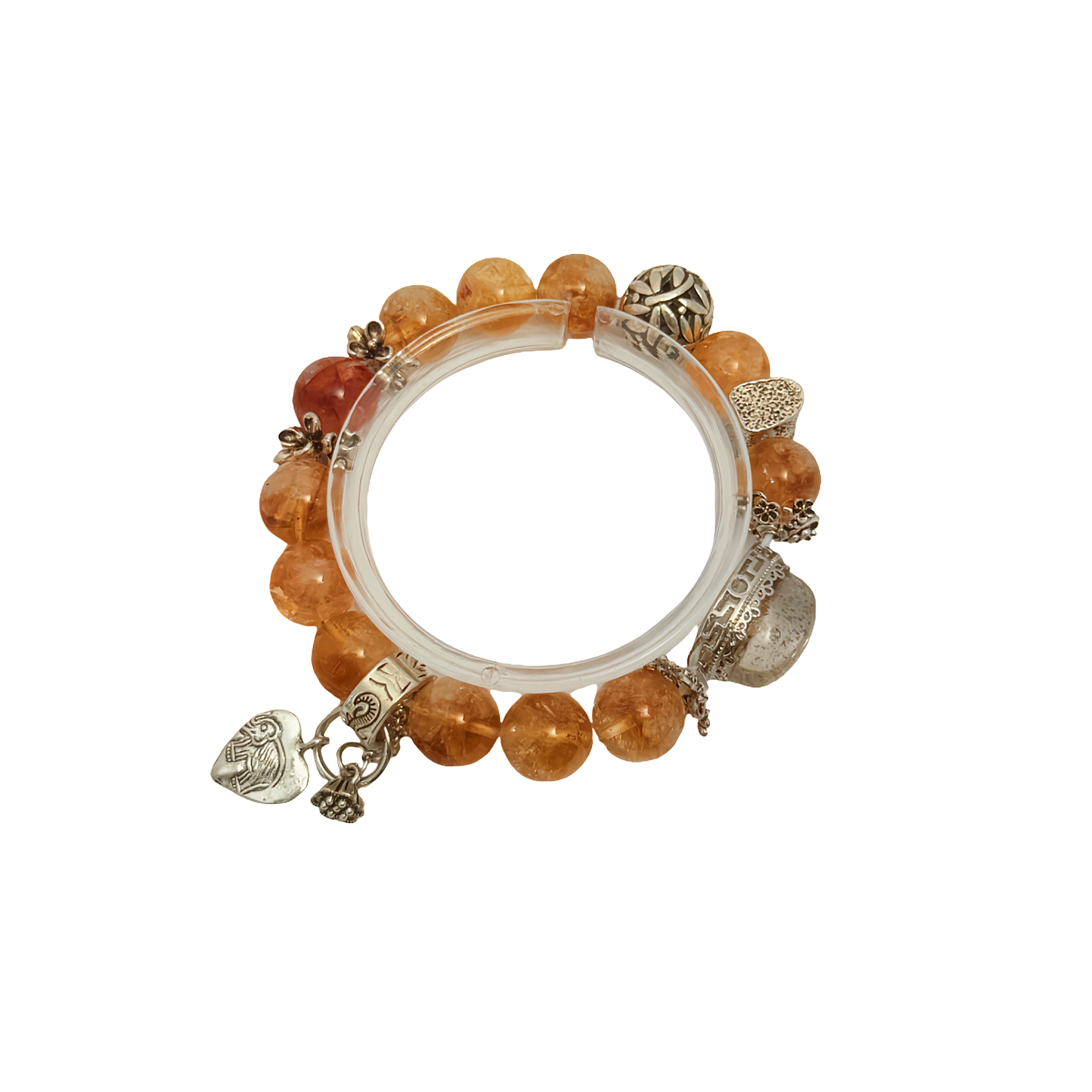 Golden Citrine Energy Crystal Bracelet