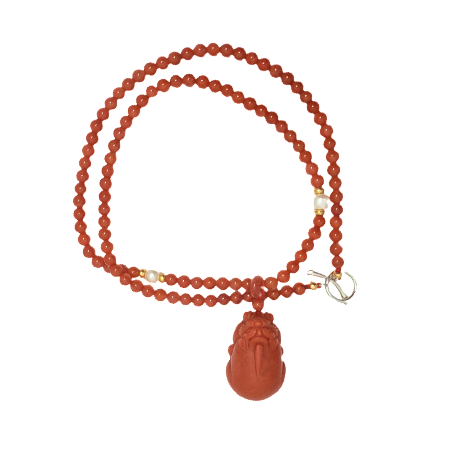 South Red Agate Necklace · Pi Xiu Pendant