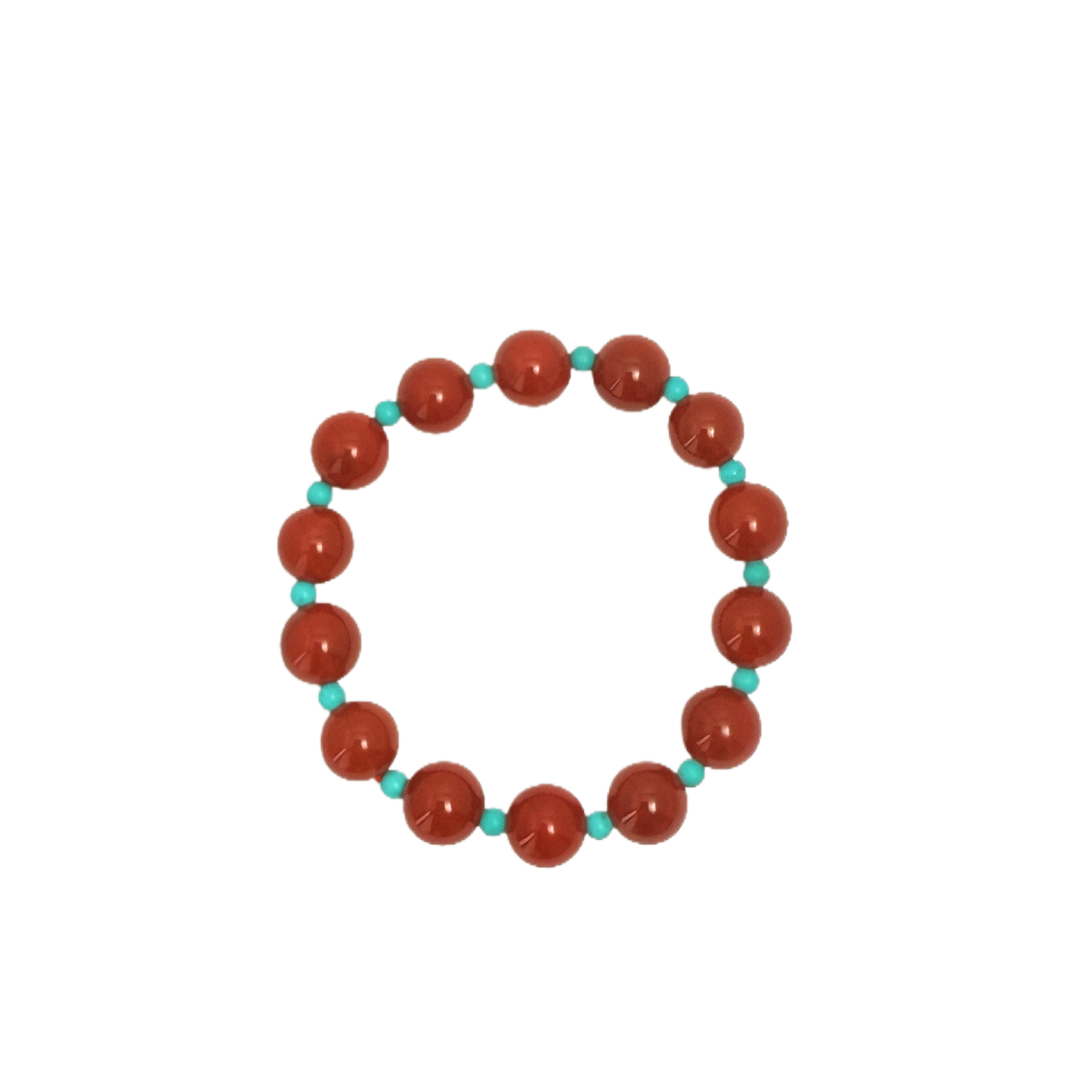 South Red Agate Turquoise Bracelet