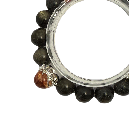 Obsidian Guardian Energy Crystal Bracelet
