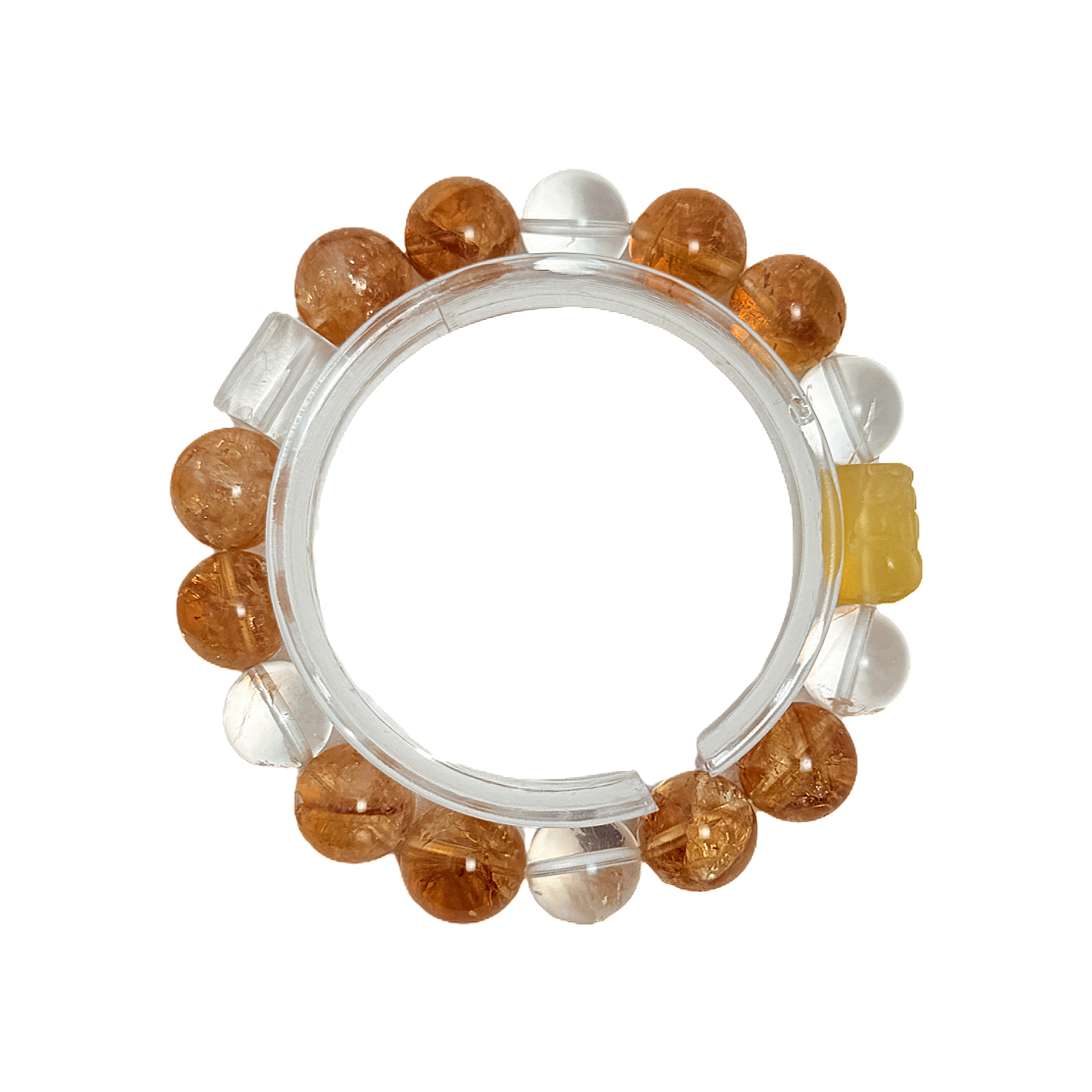 Citrine & Clear Quartz Energy Balance Crystal Bracelet