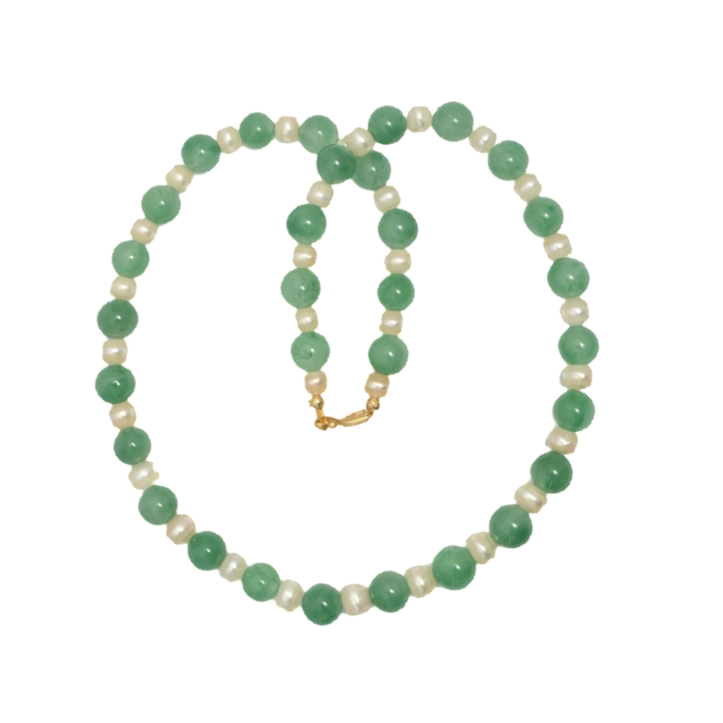 African Aventurine & Pearl Necklace