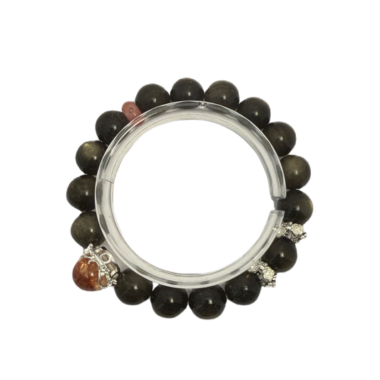 Obsidian Guardian Energy Crystal Bracelet